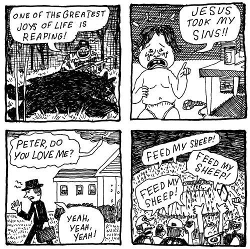 nate beaty draws theism funnies