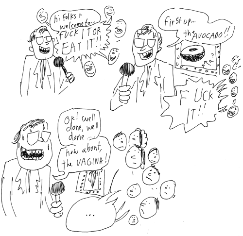 fuck it or eat it jam comic by nate beaty