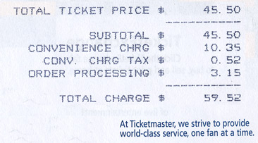 TAL ticket receipt